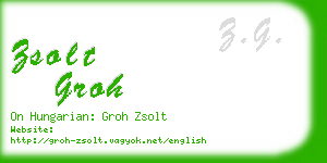 zsolt groh business card